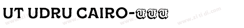 UT UDRU CAIRO字体转换